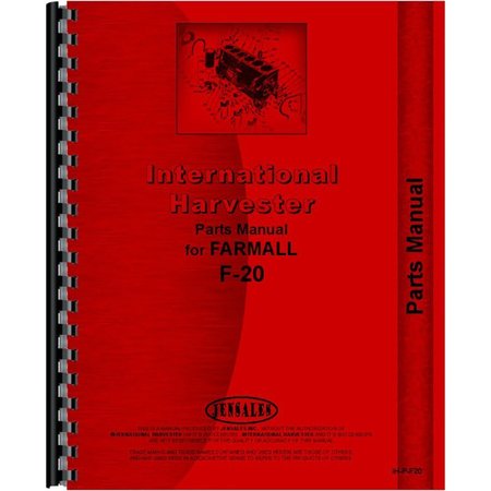 Parts Manual Fits FARMALL Fits International Harvester IH F20 Tractor -  AFTERMARKET, RAP74698